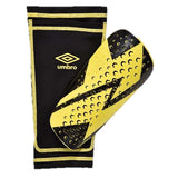 Umbro Vento Pro shin guard with sleeve black yellow