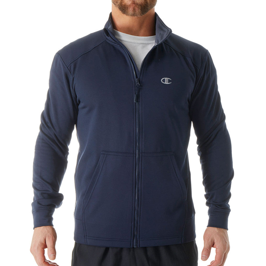 Sweatshirt homme Champion Tech Fleece full zip men&#39;s sweatshirt Soccer Sport Fitness