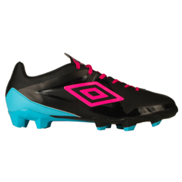 UMBRO Velocita Club HG Junior  cleats noir bleu rose