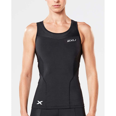 2XU women's compression sport tank top noir lv1