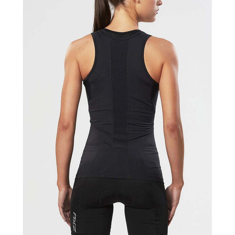 2XU women's compression sport tank top noir rv1