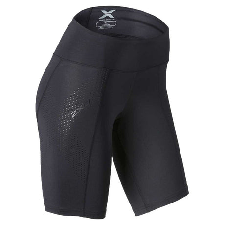 2XU short de compression sport taille mi-haute noir femme