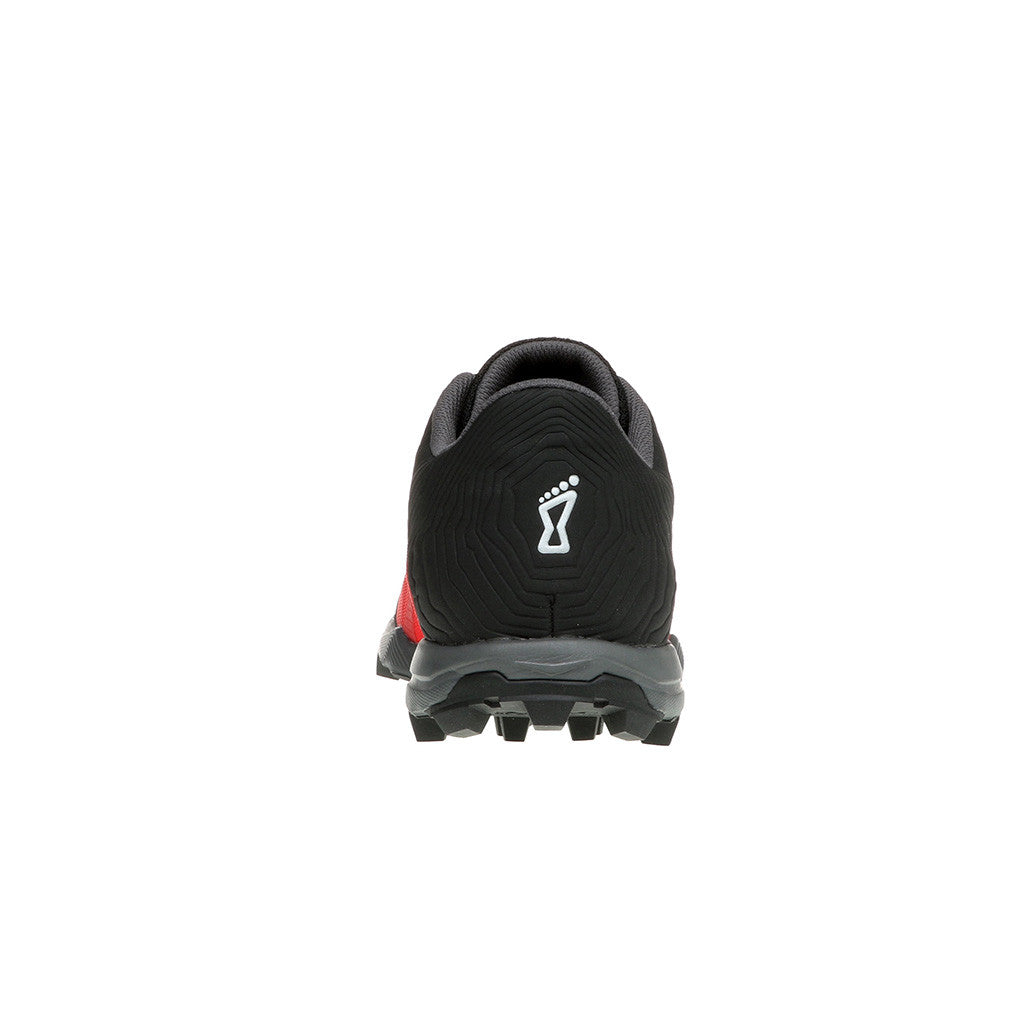 Chaussure de course a pied trail INOV-8 X-Talon 225 rouge noir vue arriere