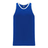 Athletic Knit B1325 camisole basketball bleu blanc