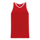 Athletic Knit B1325 camisole basketball rouge blanc