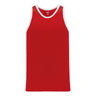 Athletic Knit B1325 camisole basketball rouge blanc