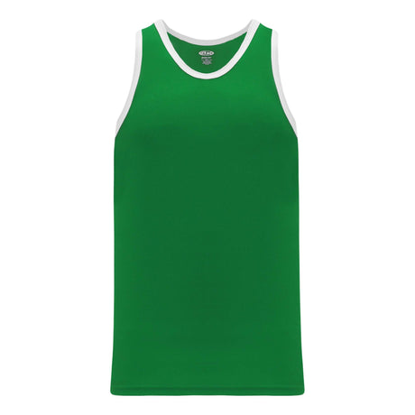 Athletic Knit B1325 camisole basketball vert blanc