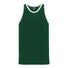 Athletic Knit B1325 camisole basketball vert blanc