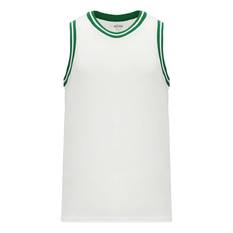 Athletic Knit B1710 camisole de basketball blanc vert