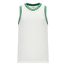 Athletic Knit B1710 camisole de basketball blanc vert