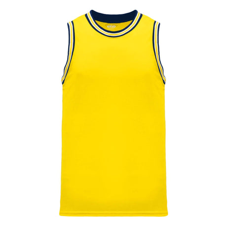 Athletic Knit B1710 camisole de basketball jaune marine