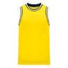 Athletic Knit B1710 camisole de basketball jaune marine