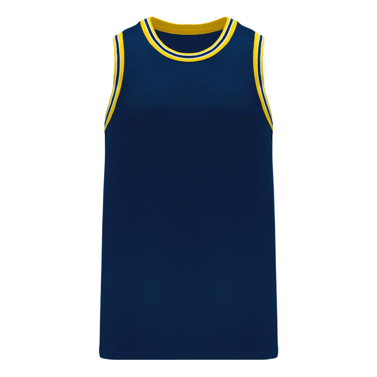 Athletic Knit B1710 camisole de basketball marine jaune
