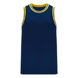 Athletic Knit B1710 camisole de basketball marine jaune