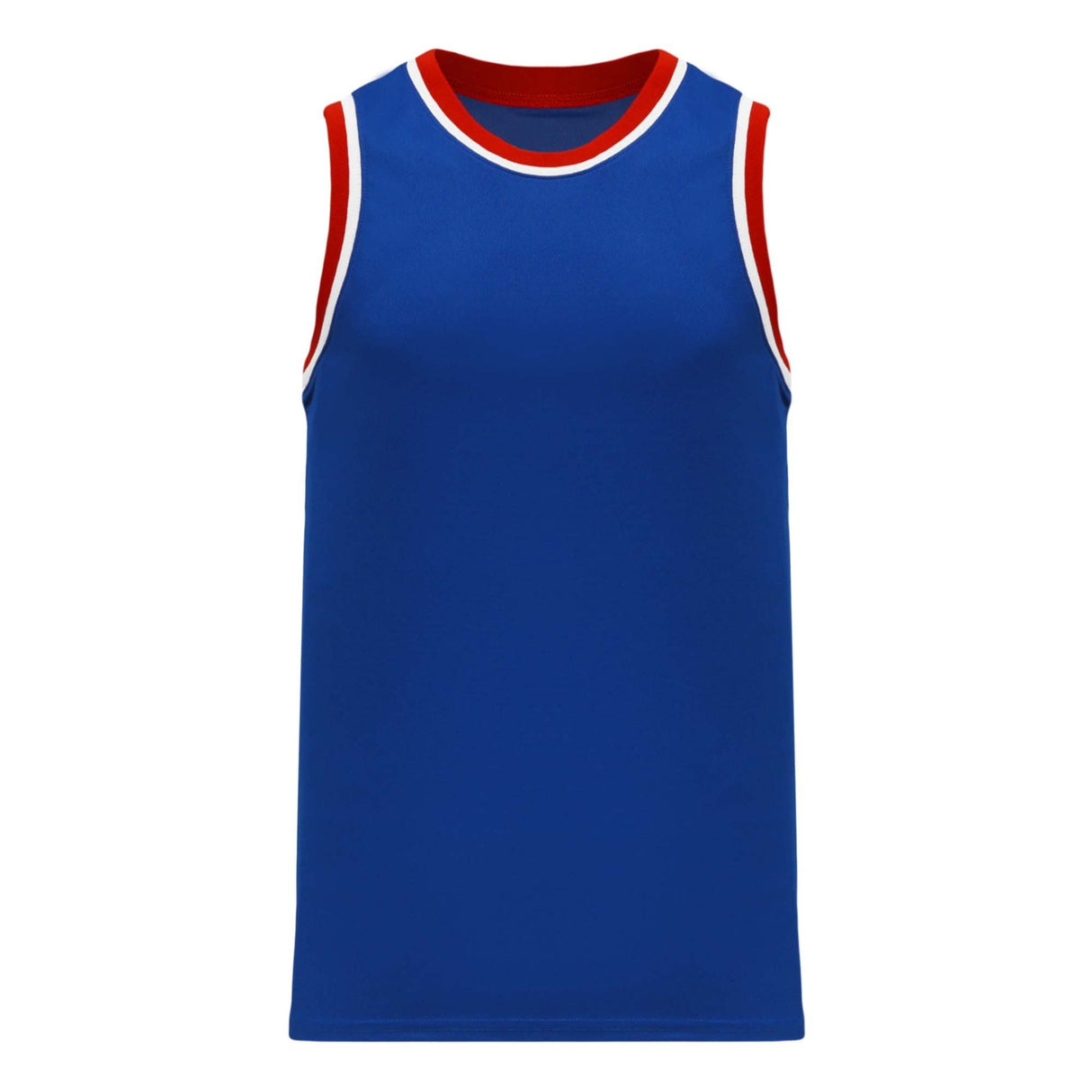 Athletic Knit B1710 camisole de basketball bleu rouge blanc