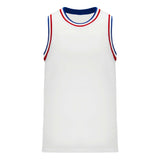 Athletic Knit B1710 camisole de basketball blanc rouge bleu