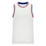 Athletic Knit B1710 camisole de basketball blanc rouge bleu