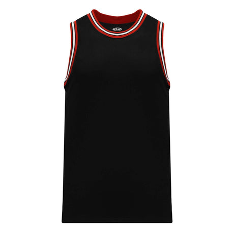 Athletic Knit B1710 camisole de basketball noir rouge blanc