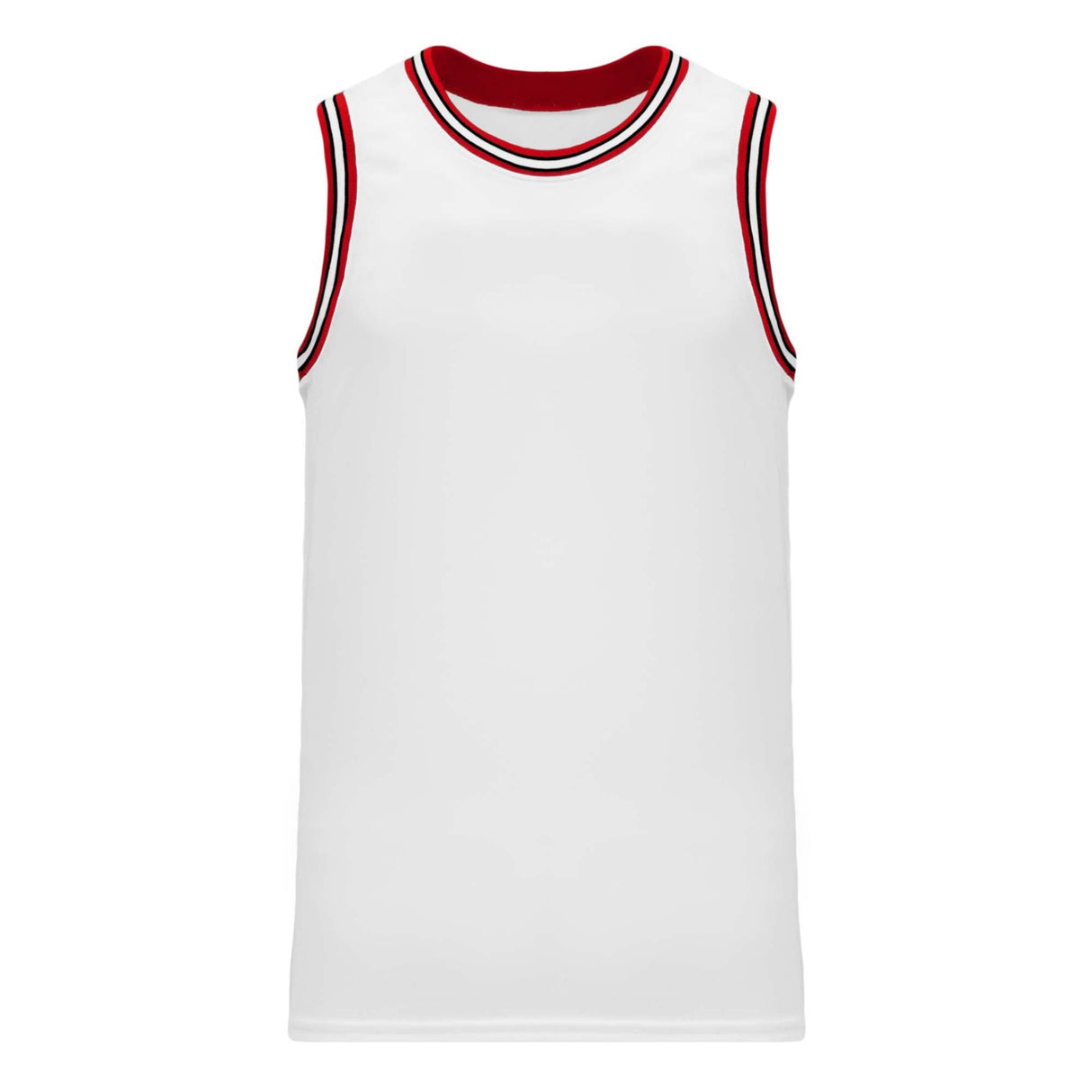 Athletic Knit B1710 camisole de basketball blanc rouge noir
