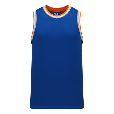 Athletic Knit B1710 camisole de basketball bleu orange