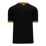 T-shirts de soccer Athletic Knit S1333 noir orange dos