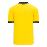 T-shirts de soccer Athletic Knit S1333 jaune noir dos