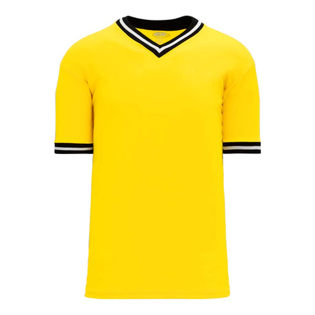 T-shirts de soccer Athletic Knit S1333 jaune noir