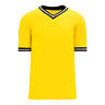 T-shirts de soccer Athletic Knit S1333 jaune noir