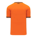 T-shirts de soccer Athletic Knit S1333 orange noir dos
