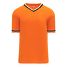 T-shirts de soccer Athletic Knit S1333 orange noir