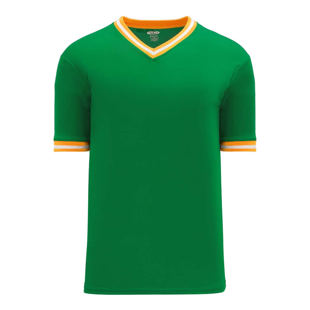 T-shirts de soccer Athletic Knit S1333 vert orange