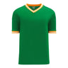 T-shirts de soccer Athletic Knit S1333 vert orange