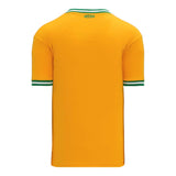 T-shirts de soccer Athletic Knit S1333 orange vert blanc dos