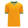 T-shirts de soccer Athletic Knit S1333 orange vert blanc