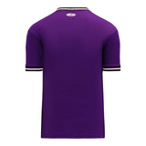 T-shirts de soccer Athletic Knit S1333 mauve noir blanc dos