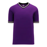 T-shirts de soccer Athletic Knit S1333 mauve noir blanc