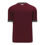 T-shirts de soccer Athletic Knit S1333 marron noir blanc dos