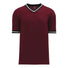 T-shirts de soccer Athletic Knit S1333 marron noir blanc