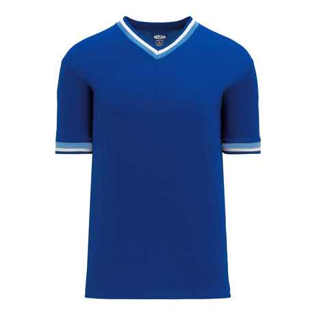 T-shirts de soccer Athletic Knit S1333 bleu bleu ciel blanc