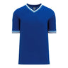 T-shirts de soccer Athletic Knit S1333 bleu bleu ciel blanc