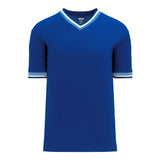 T-shirts de soccer Athletic Knit S1333 bleu bleu ciel blanc