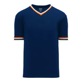 T-shirts de soccer Athletic Knit S1333 marine orange blanc