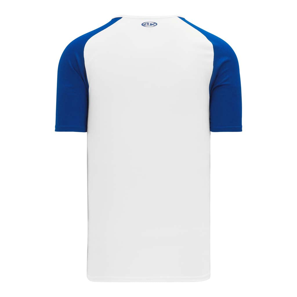 Athletic Knit S1375 chandail de soccer - Blanc / Bleu Dos