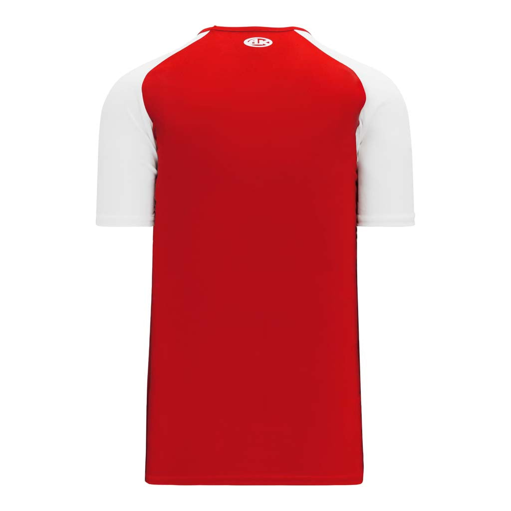 Athletic Knit S1375 chandail de soccer - Rouge / Blanc Dos
