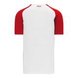 Athletic Knit S1375 chandail de soccer - Blanc / Rouge Dos