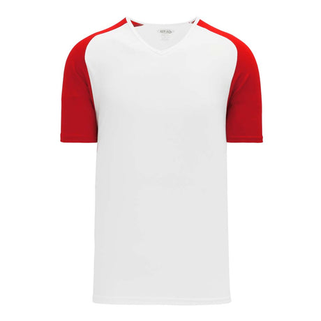 Athletic Knit S1375 chandail de soccer - Blanc / Rouge