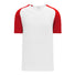 Athletic Knit S1375 chandail de soccer - Blanc / Rouge