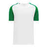 Athletic Knit S1375 chandail de soccer - Blanc / Vert