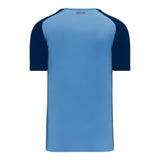 Athletic Knit S1375 chandail de soccer - Bleu Pâle / Bleu Marine Dos