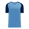 Athletic Knit S1375 chandail de soccer - Bleu Pâle / Bleu Marine